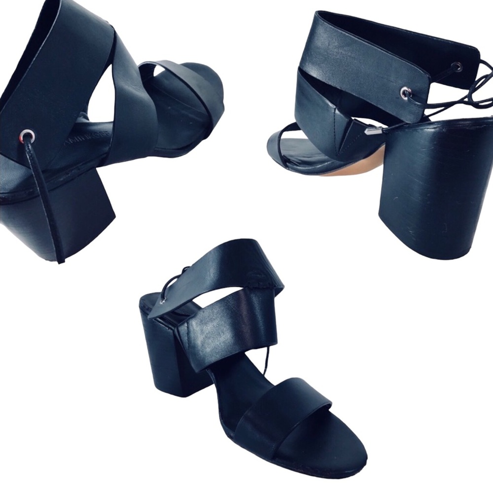 Rebecca Minkoff | 'Christy' Genuine Leather Ankle Cuff Sandal in Black Size 7.5